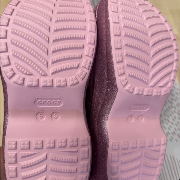 CROCS Bella Glitter Clog in Sparkling Pink - Picture 4 of 11